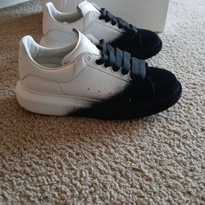 Alexander McQueen Black and White Men's Sneakers